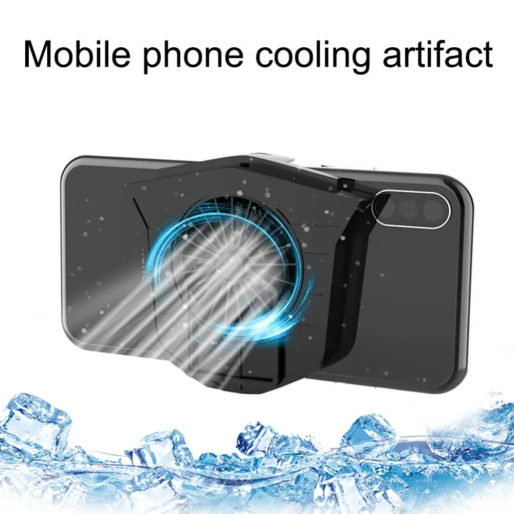 

Universal Mobile Phone Cooler Fan Holder Cooling Pad Gamepad Game Gaming Shooter Mute Radiator Controller Heat Sink Port