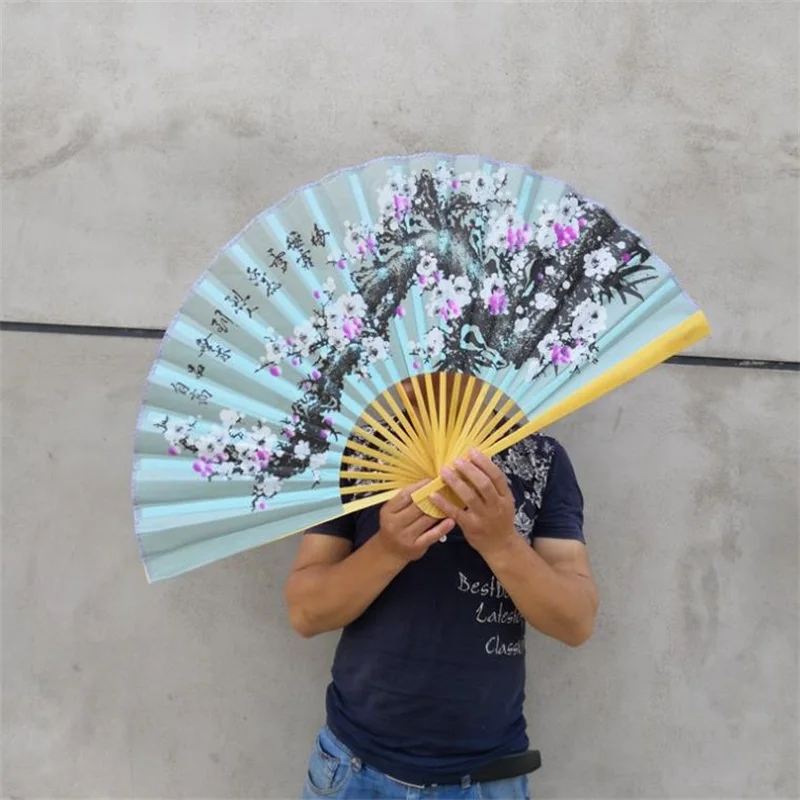 Подвесной вентилятор декоративный вентилятор китайский стиль ремесло шелковая ткань вентилятор большой складной вентилятор жизни c - Цвет: 50X90cm