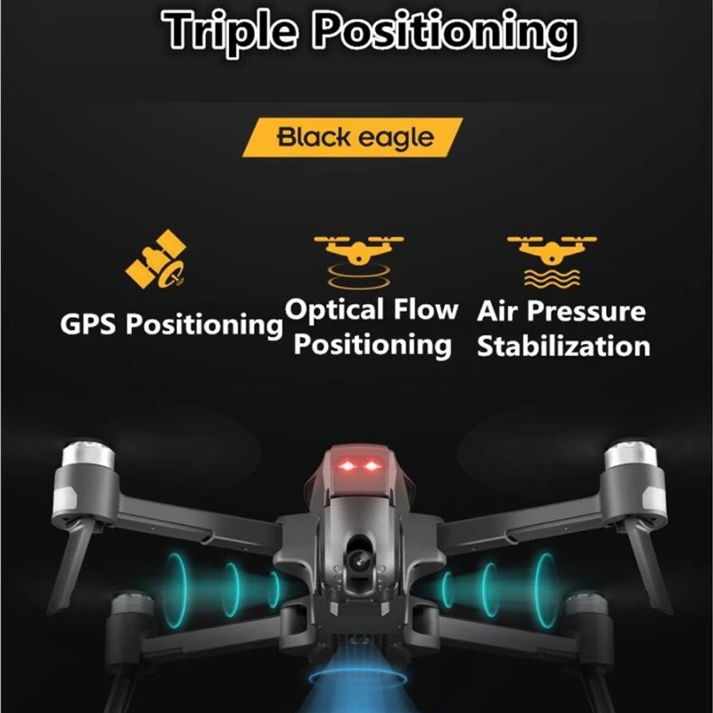 Дрон M1 с Wi Fi Fpv Gps Радиоуправляемый 4k камерой Hd широкоугольный расстояние 2 км