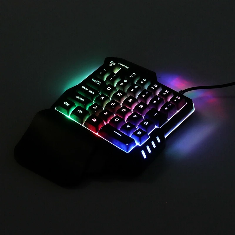  Mechanical One Handed Keyboard Gaming Left Hand Game Keypad For Lol /Dota/Ow