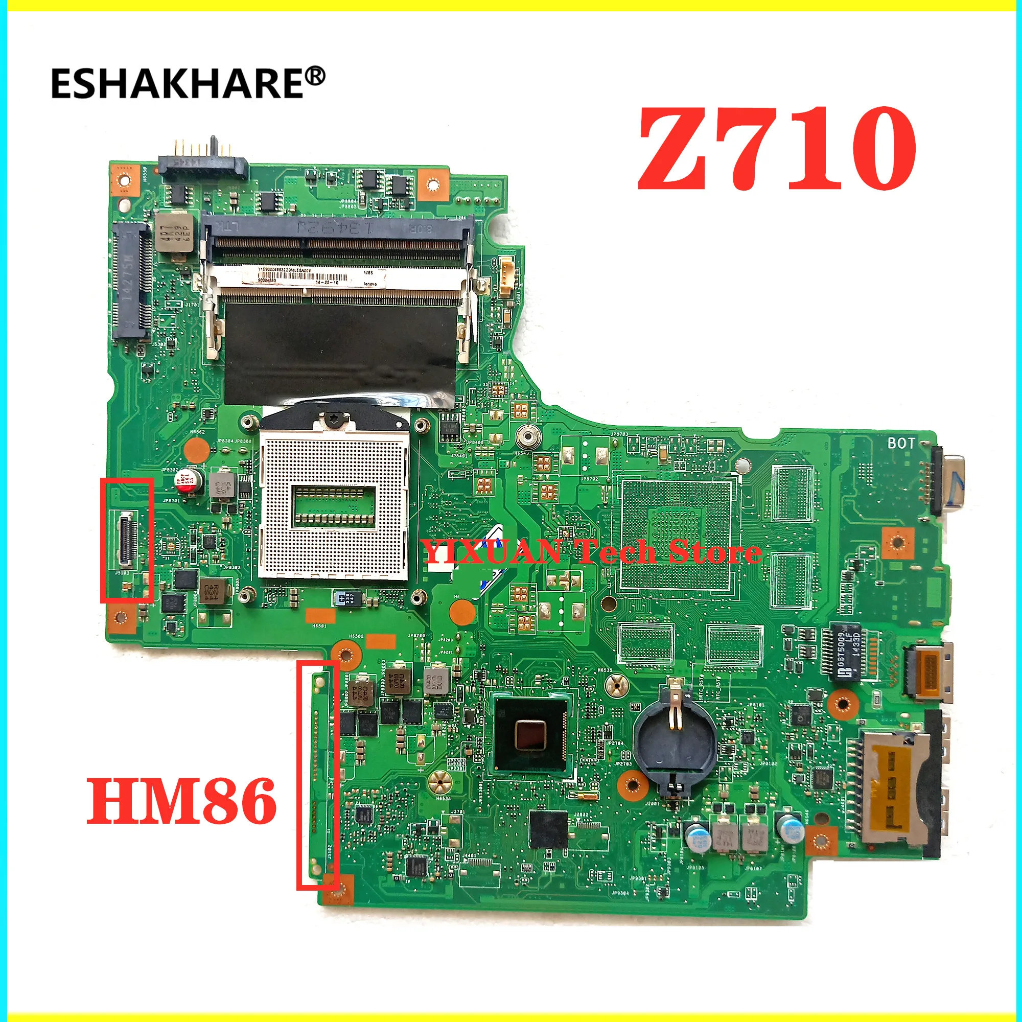 Материнская плата для Lenovo Z710 материнская ноутбука HM86 100% протестированная работа