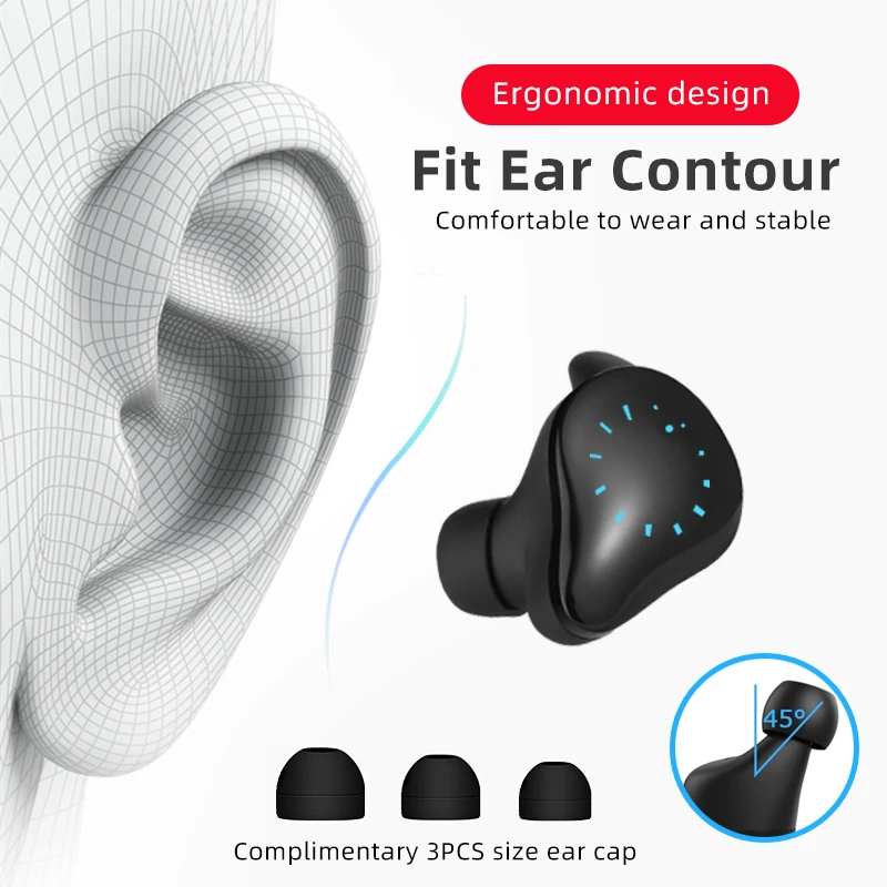 

Wireless Earphones X10 Tws bluetooth earphone Fingerprint Touch Stereo true Wireless earbuds sport bluetooth 5.0