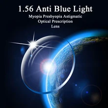 Высокое качество индекс радиационной защиты 1,56 прозрачные оптические линзы с одним видением HMC, асферические линзы с защитой от ультрафиолета, 2 шт