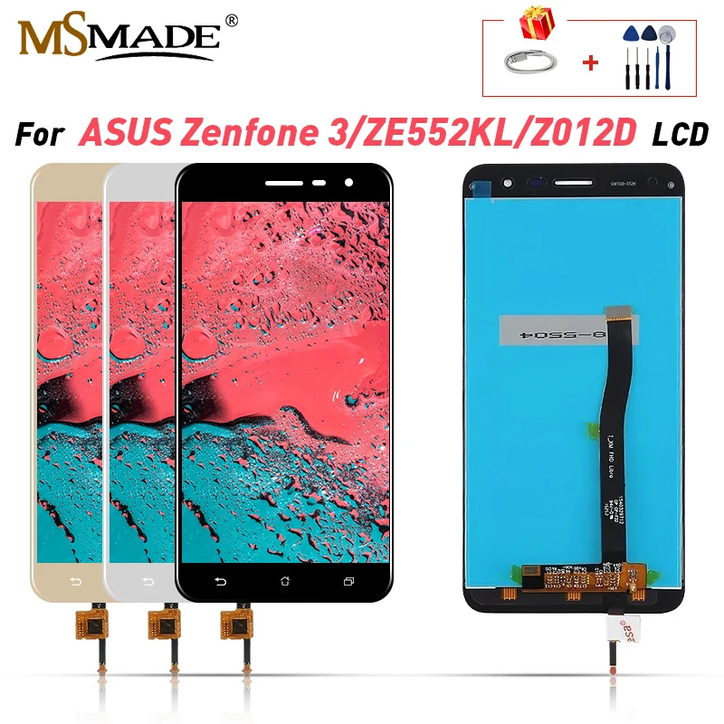 

Original For Asus Zenfone 3 ZE552KL LCD Display Touch Screen Digitizer Assembly For ASUS Z012D Z012DC Z012DA LCD Assembly