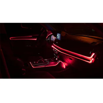 

2M LED Car Interior Ambiance Lamp Fluorescent Neon Strip Cold Light Tape 12V new and high quality