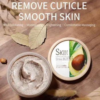 

100g Exfoliating Gel Body Scrub Cream Shea Fruit Skin Body Cutin Care skin Go care Skin Whitening Moisturizing Dead V2K3