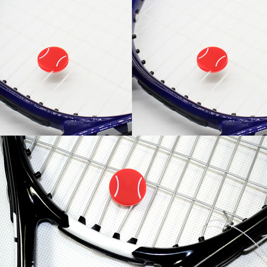 2Pcs/set Squash Racket Tennis Racket Vibration Dampeners Shock Absorber Pink 