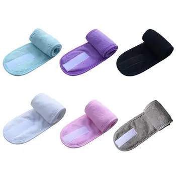 

Cosmetic Wrap Tiara Turban Face Wash Adjustable Yoga Toweling SPA Makeup Accessories Bath Headbands Salon Hairband W U2O9