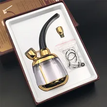 Творческий и практичные в виде курительной трубки, фильтр кальяна Двойная-Применение несколько фильтрованная вода табак, трубка, Кальян Аксессуары