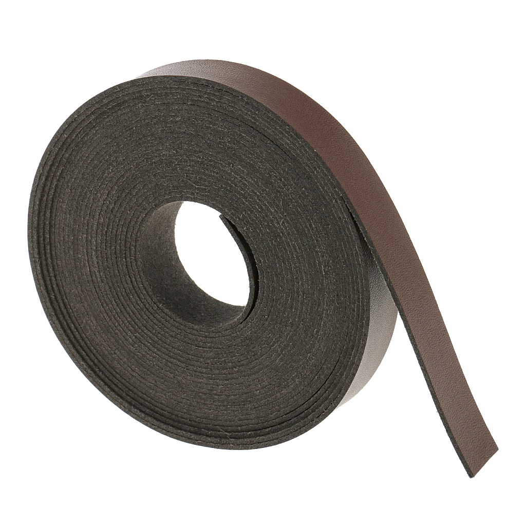 Leather DIY Craft 5 Meters 2cm Leather Strap Strips For Garment DIY Belt Leathercraft Accessories 5m Strap DIY PU Leather Belt