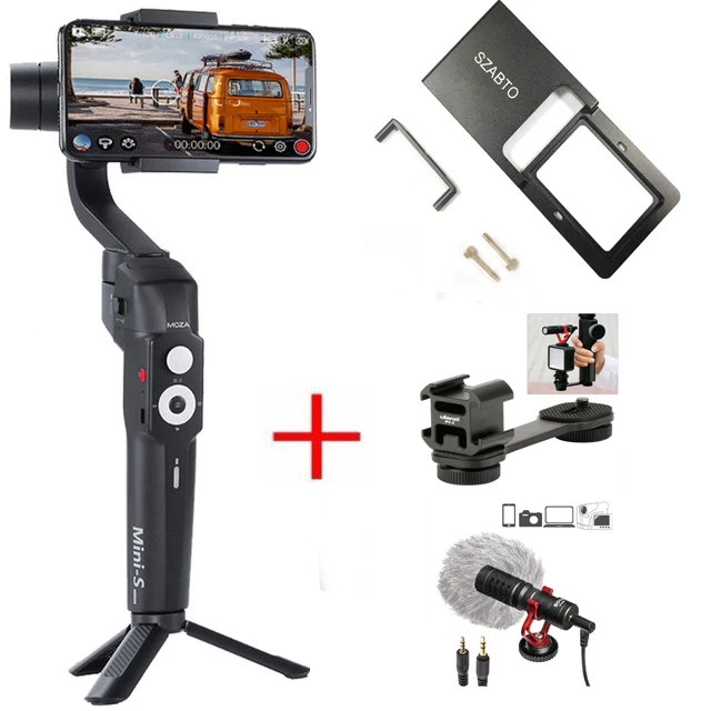 mini-s kit MOZA MINI-S 3-осевой Складной Карманный ручной шарнирный стабилизатор для камеры GoPro MINI S для iPhone X смартфон GoPro - Цвет: mini-s kit