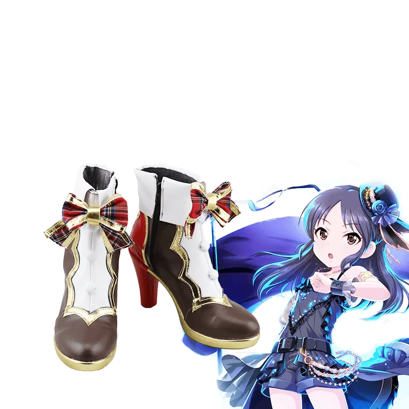 Карнавальный костюм в стиле аниме; iDOLM@ STER Косплэй ботинки Chihaya Kisaragi обувь для косплея Хэллоуин Вечерние Повседневная обувь для отдыха игра Косплэй обувь