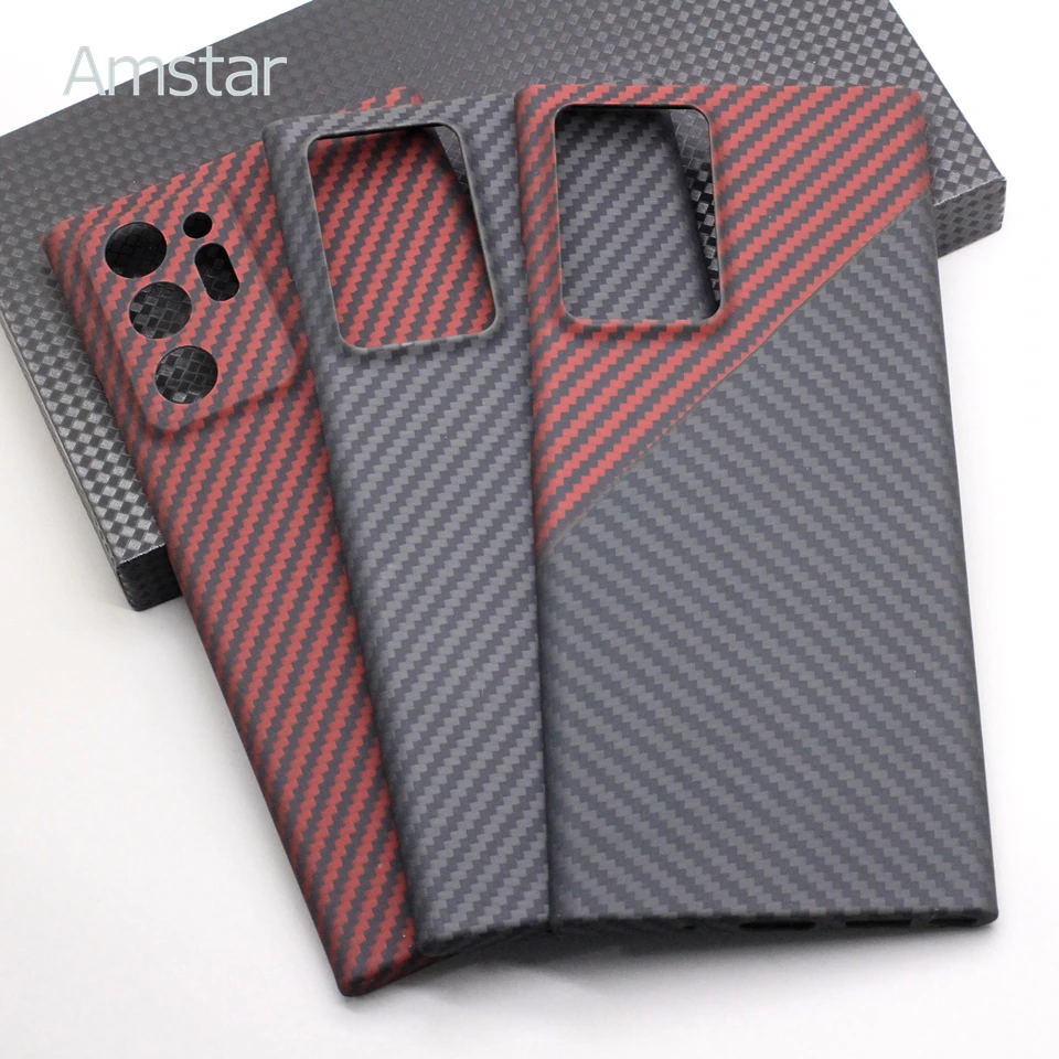 Amstar High-end Pure Carbon Fiber Phone Case for Samsung Note 20 Ultra Ultra-thin Aramid Fiber Cover Cases for Samsung Note 20