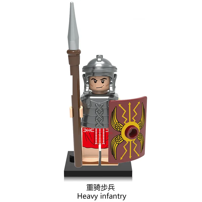 Roman Soldier Series Commander Elf Hunter Model Assembling Bricks Building Blocks Kit DIY Education Christmas Gift