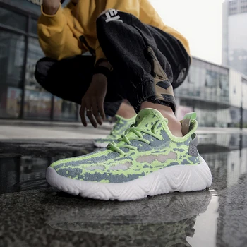 

New Cool 2020 Jogging Sneakers For Men Summer Sports Shoes Mens Green Athletic Men Footwear Breathable Training Shoes For Mens