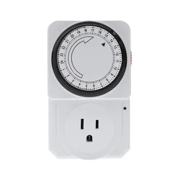 

EU Plug 24 Hour Programmable Mechanical Electrical Program Mini Timer Power Switch Energy Saver
