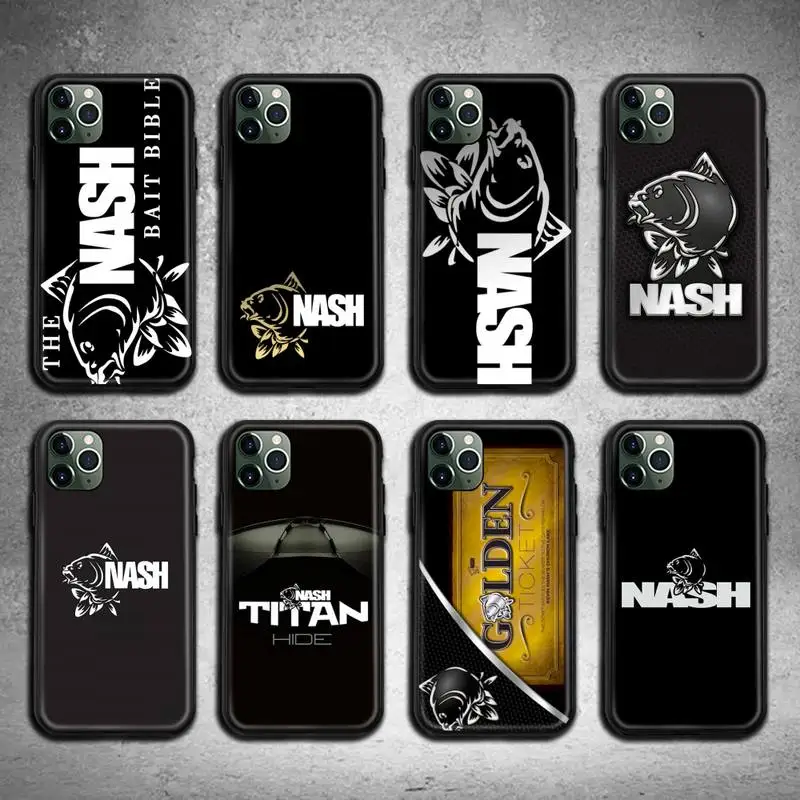 Чехлы для телефонов Nash с логотипом рыбалки Для iphone 12 11 Pro Max Mini XS 8 7 6 6S Plus X 5S SE 2020 XR