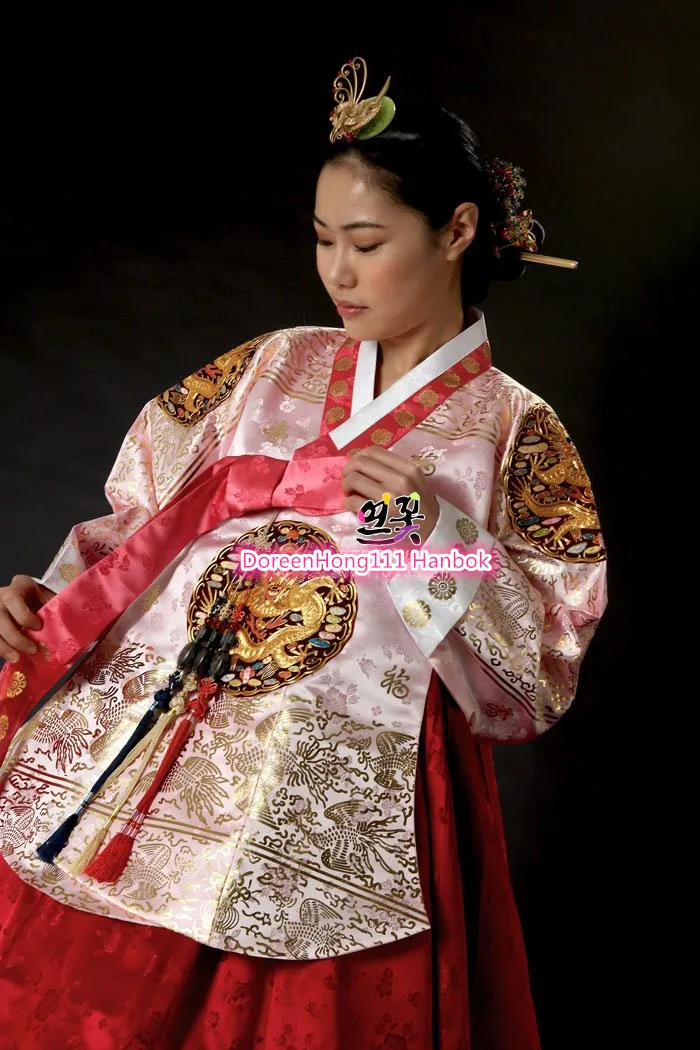 Женское модное платье ханбок традиционная корейская церемония костюм DANGUI Корейский королевский костюм Одежда для косплея ручной работы
