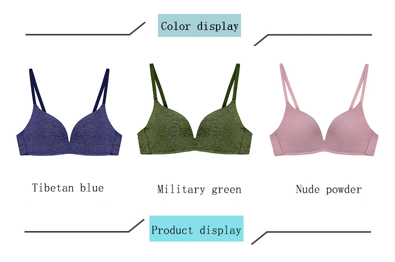 Green Camouflage Vest-Style Female Sexy Bra Small Chest Gather Sexy Lingerie Front Buckle Without Steel Ring No Trace Underwear