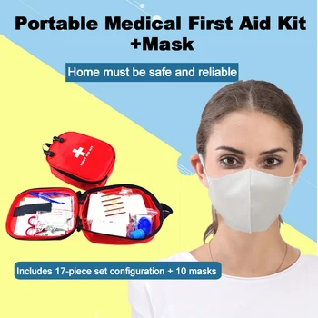 

Emergency Kit Medical Bag Home Sport Travel kit Motorcycle White Children Mini Adults Outdoor Europe and America 10pcs/ Pack