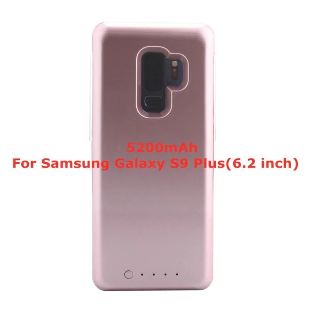 Glod For S9 Plus Внешний портативный чехол для зарядки аккумулятора для Galaxy S9 Plus, чехол для резервного аккумулятора, чехол для аккумулятора телефона, чехол для samsung Galaxy S9 - Цвет: Glod For S9 Plus