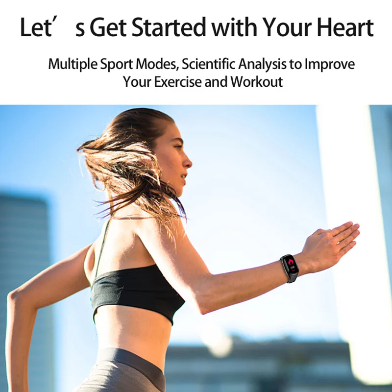 Smart Watch Bracelet Bluetooth Wireless Earphone 2 in 1 Heart Rate Monitor for Sports FKU66