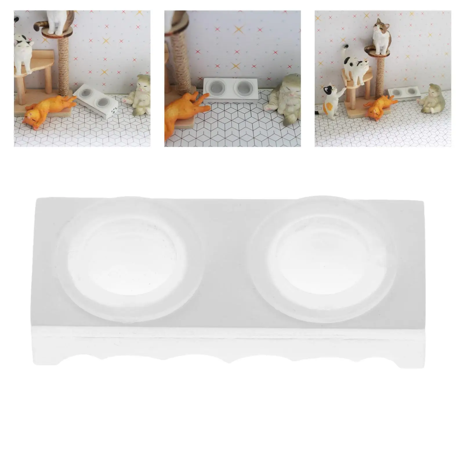 Dollhouse Miniatures Food Bowl Mini Bowl Supply Decor for 1/12 Dolls House