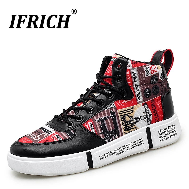 

Popular 2019 Designer Sneakers For Men Rubber Sole Walking Shoes Canvas Men High Top Men Young Casual Shoes Black Men Shoes