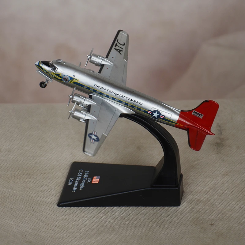 1/200 сплав классические модели истребителей C 54 SKYMASTER ATC Дуглас воздушный транспорт командный самолет игрушки F дисплей шоу