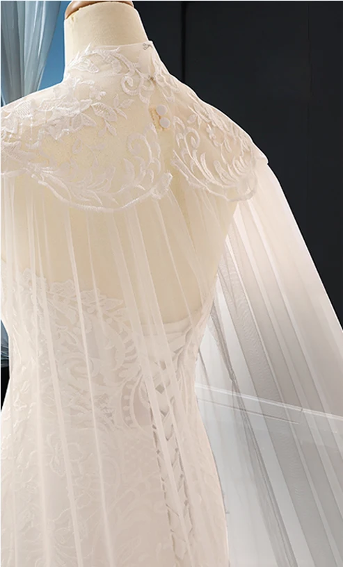 Vestido de Noiva женские свадебные платья русалки кружевные аппликации без бретелек без рукавов длиной до пола Свадебные платья с накидкой