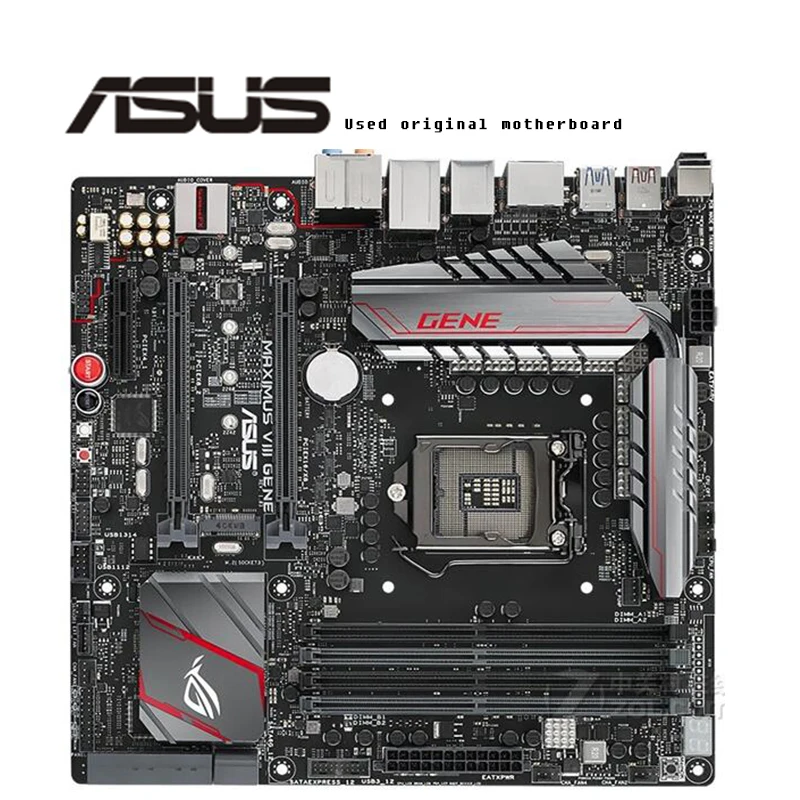 

For Asus MAXIMUS VIII GENE Original Used Desktop Intel Z170 Z170M DDR4 Motherboard LGA 1151 i7/i5/i3 USB3.0 SATA3