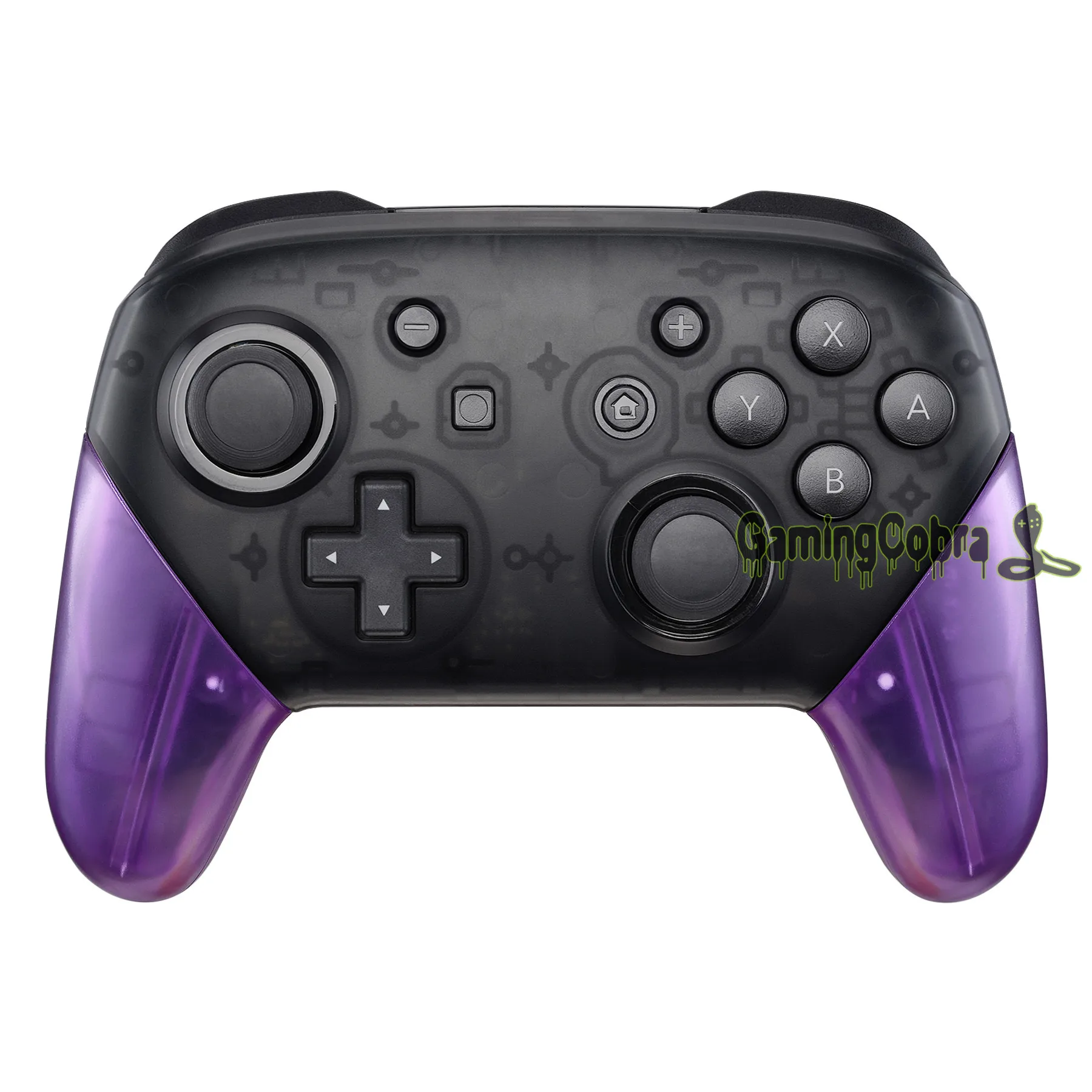 

Clear Atomic Purple Replacement Handle Grips Shell for Nintendo Switch Pro Controller
