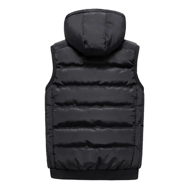 Новые топы L/3Xl, мужские весенне-осенние повседневные Жилеты с капюшоном, большие размеры, теплые хлопковые жилеты, мужские жилеты на молнии, топы для мужчин J3091