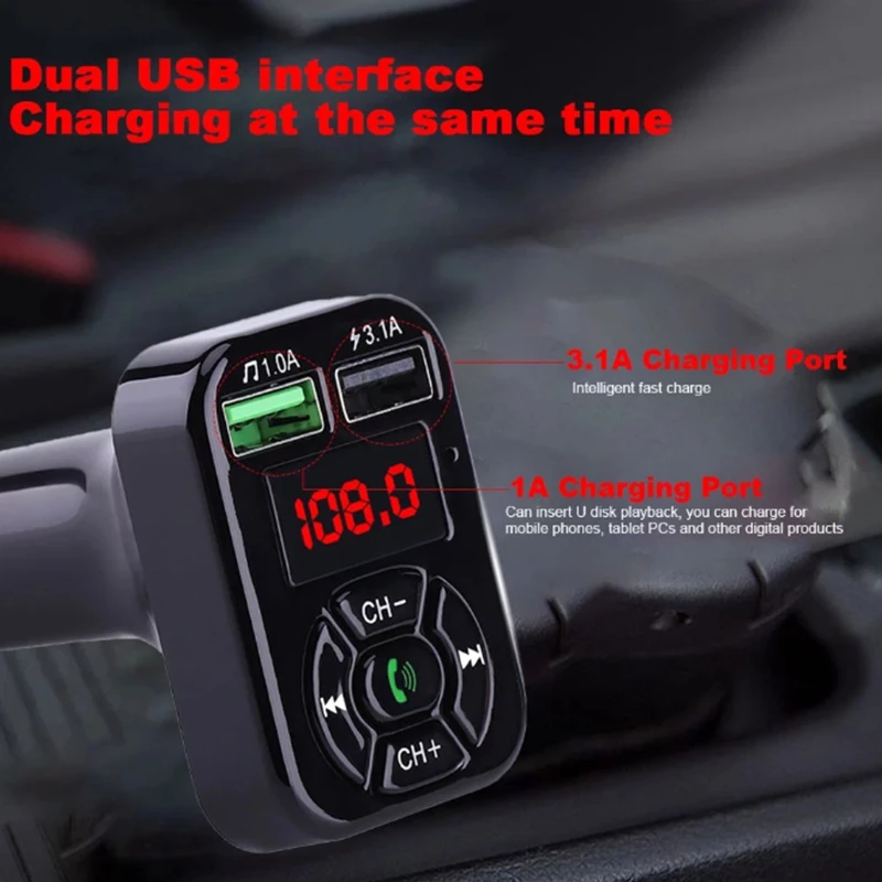 Bluetooth Quick Charge3.0 USB Автомобильное зарядное устройство для Xiaomi Mi 9 huawei P30 Pro 5A быстрая PD автомобильное зарядное устройство для телефона