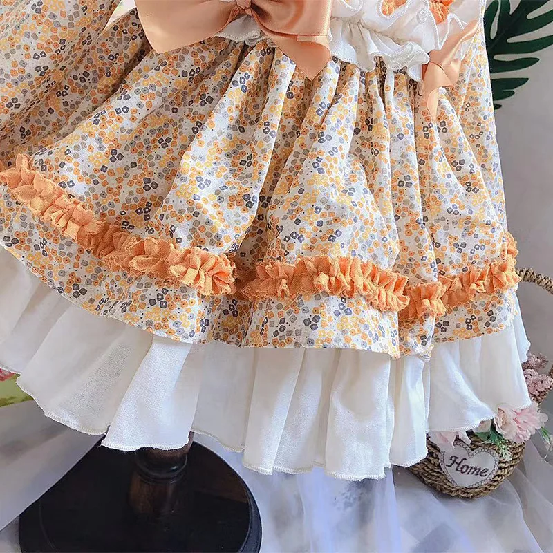 2019 outono espanhol crianças vestido pompong princesa