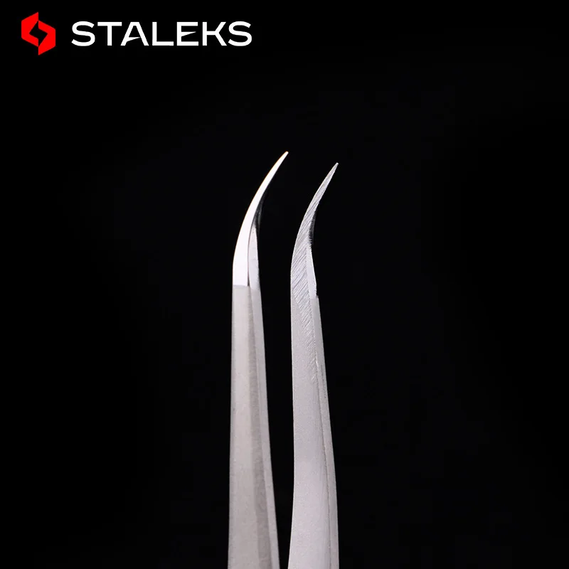 1pc STALEKS TE-41-3 High Quality Graft Eyelash Tool High Precision False Eyelash Tweezers Eyelash Makeup Assistance Tool 2
