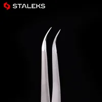 1pc STALEKS TE-41-3 High Quality Graft Eyelash Tool High Precision False Eyelash Tweezers Eyelash Makeup Assistance Tool 2