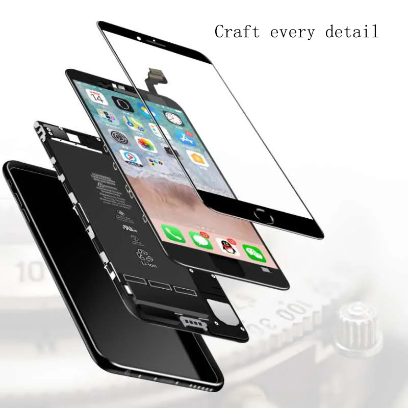 ЖК экран AAAA для iPhone 6 6p 7 7P 8 8P дисплей в сборе с дигитайзером 3D сенсорным экраном 100% протестирован|Экраны
