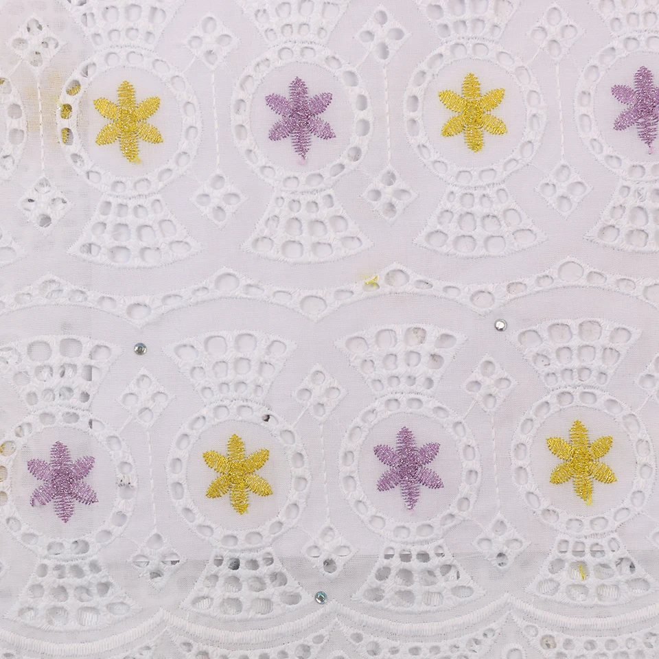 Желтая кружевная ткань Горячая сухие кружева хлопчатобумажная кружевная ткань швейцарская вуаль кружевная ткань выдалбливают дизайн KS2946B-5