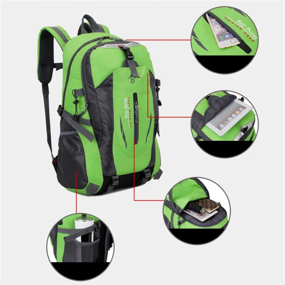 40L Waterproof Backpack Rucksack Hiking Camping Trekking Bag Laptop Bag Sport #4N27 (10)
