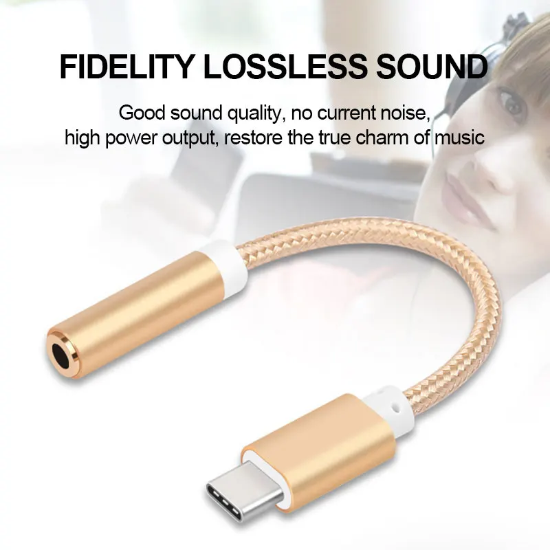 Usb type C до 3,5 мм AUX аудио кабель адаптер 3,5 мм разъем для наушников конвертер для huawei mate 20 P30 Pro Xiaomi type-C Jack адаптер