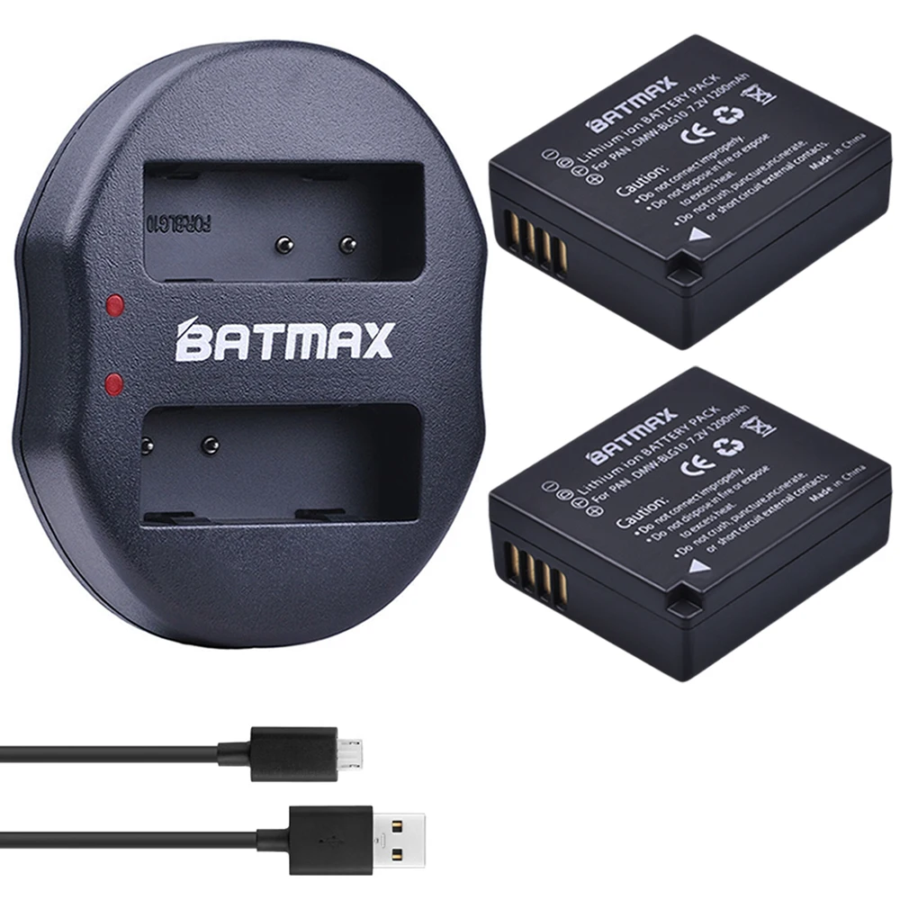 2 шт. DMW-BLG10 ДМВ BLG10e BLG10 BP-DC15 BPDC15 Батарея+ USB Dual Зарядное устройство для цифрового фотоаппарата Panasonic BLG10GK BLG10 DMC-GF6 DMC-GX7 GF6 GX7
