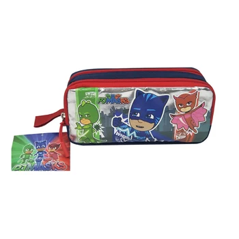 

pj mask cartoon bag Unisex Catboy Owlette Gekko Pencil case double-layer large capacity change storage bag Gift For kids 2B44