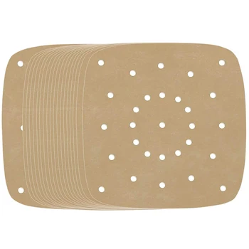 

Air Fryer Pads, 200 Sheets, 7.5 Inch Unbleached Square Air Fryer Pads / Steamer Paper / Silicone Paper