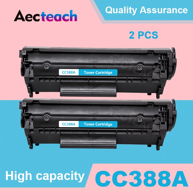 Aecteach из 2 предметов 388A 88A совместимый для hp 388A 88A тонер-картридж для hp LaserJet P1007 P1008 P1106 P1108 M1136 M1213nf M1216nfh