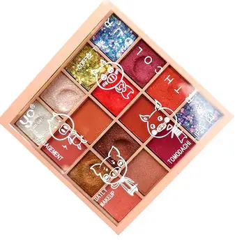 

16 Colors Eyeshadow Palette Mashed Potato Diamond Matte Glitter Pigment Eyeshadow Pallete Waterproof Eye Makeup Cosmetics