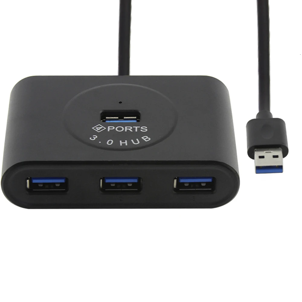 Usb 3,0 концентратор мульти Usb3.0 хаб 4 порта сплиттер адаптер с Светодиодный индикатор портативный компьютер аксессуары для ПК ноутбук Macbook Pro