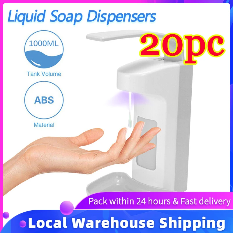 1000ml 20PC Liquid Soap Dispenser Hand Sanitizer Portable Dispensers Touch Kitchen House | Обустройство дома