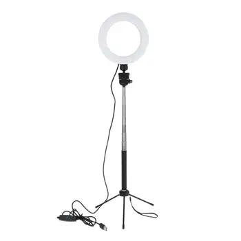 

Selfie Ring Light w/ Tripod Stand and Phone Holder for Live Stream Makeup Studio