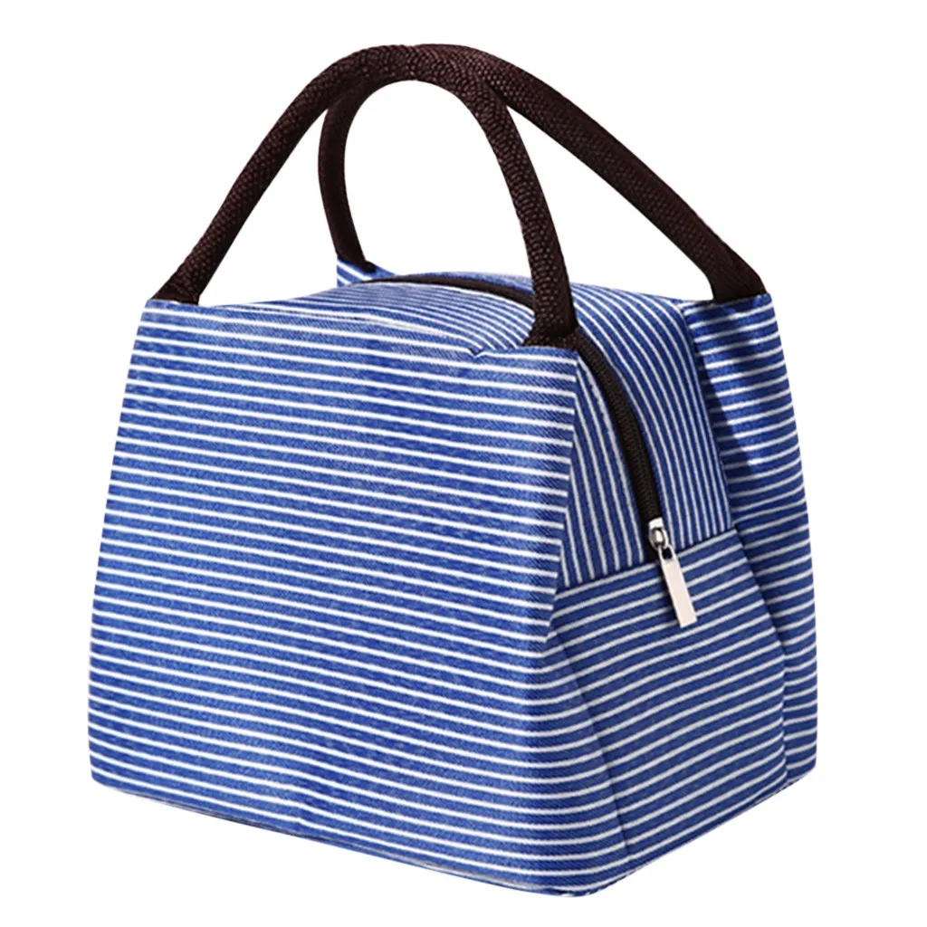 

Unisex Outdoor Lunch Bag Fashion Simple Style Bags Large Capacity Waterproof Student Lunch Pack Tableware Storage Pocket ##0